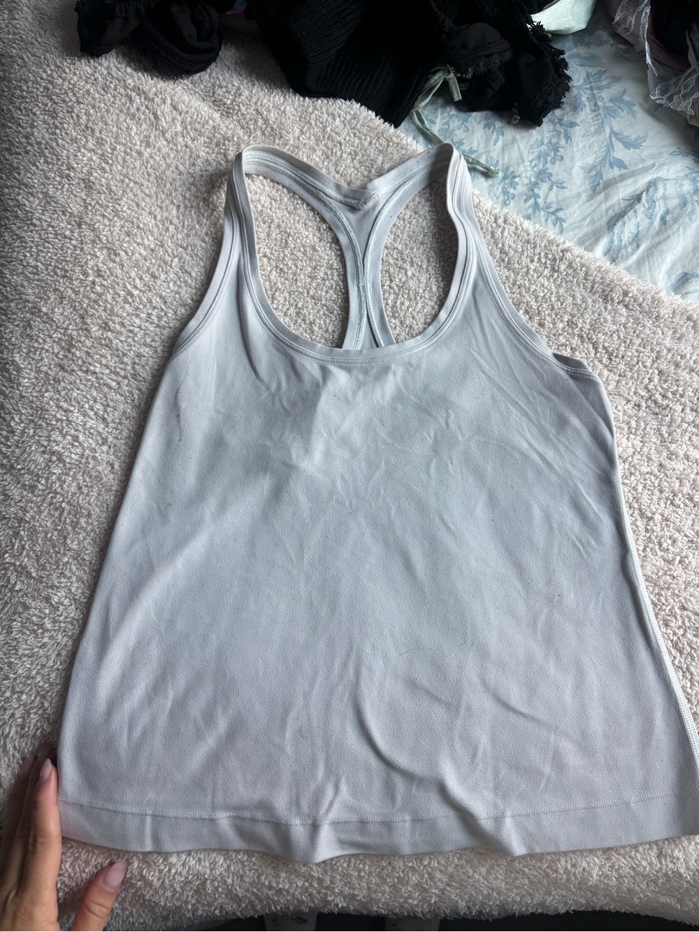 lululemon athletica Light Gray Racerback Tank